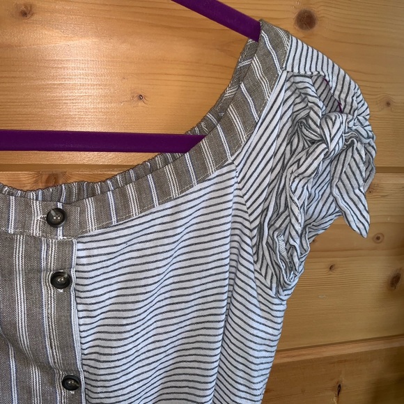 Gray Patch-Tie Dress - Picture 3 of 6